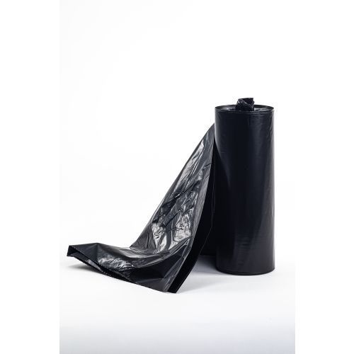 Bolsa para Contenedor Degradable Biomejorada MultiPlast®, Alta Densidad, Rollos de 40 x 46, Negro, 1.3 Mil, 40-45 Galones